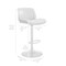 Armen Living Brock Adjustable Gray Faux Leather and Walnut Wood with Black Finish Bar Stool LCBCBAWABLGR - alternate 3